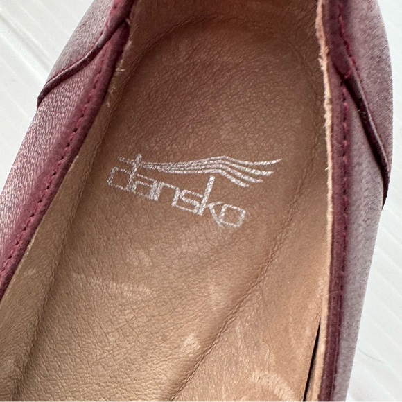 🆕 Dansko Preston Burgundy Leather Loafers NWOT size 37 (6.5-7us) - Picture 15 of 16